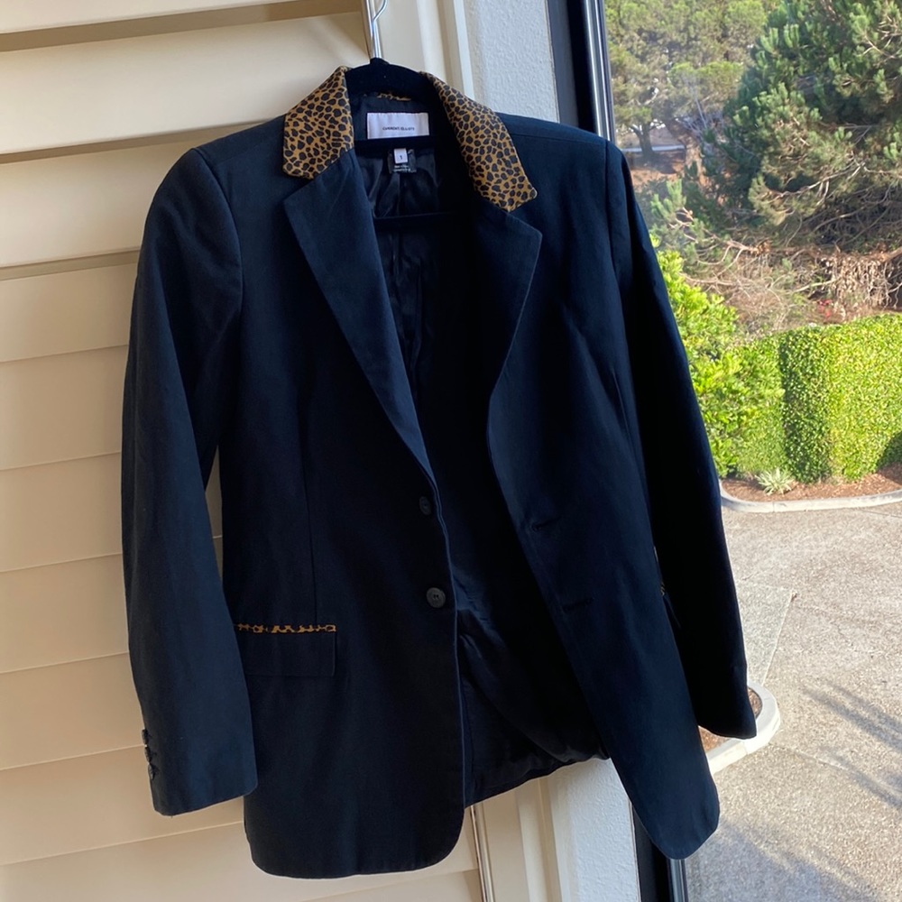 Black & Leopard Blazer! 🐆